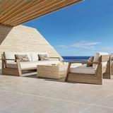 RH-2432 Teak Wood Garden Sofa Set - Momoda Luxury Outdoor Furniture Customize
