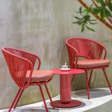 MYX-2502 patio 3pcs table chairs 蒲扇阳台桌椅三件套