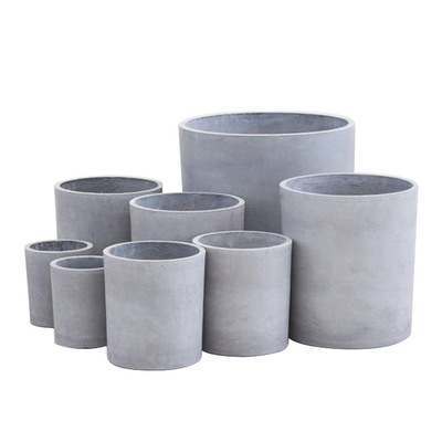 cenment round planter