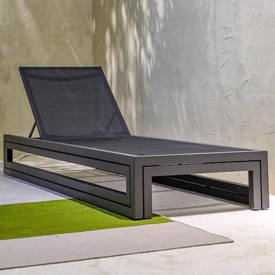 MYX-2505 aluminum chaise lounge mesh