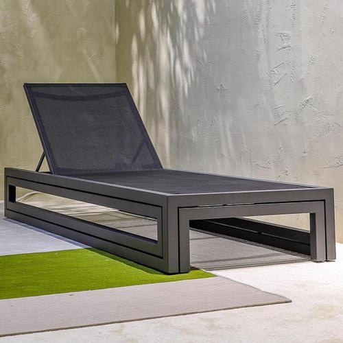 MYX-2505 aluminum chaise lounge mesh
