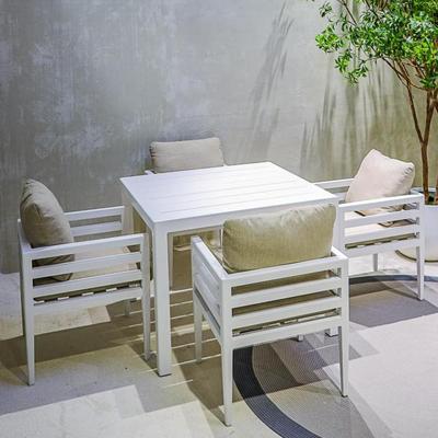 MYX-2506 aluminum 4 chairs patio dining set