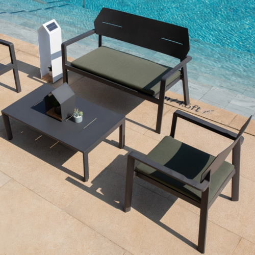 MYX-2401 Aluminum sofa set 1+1+3