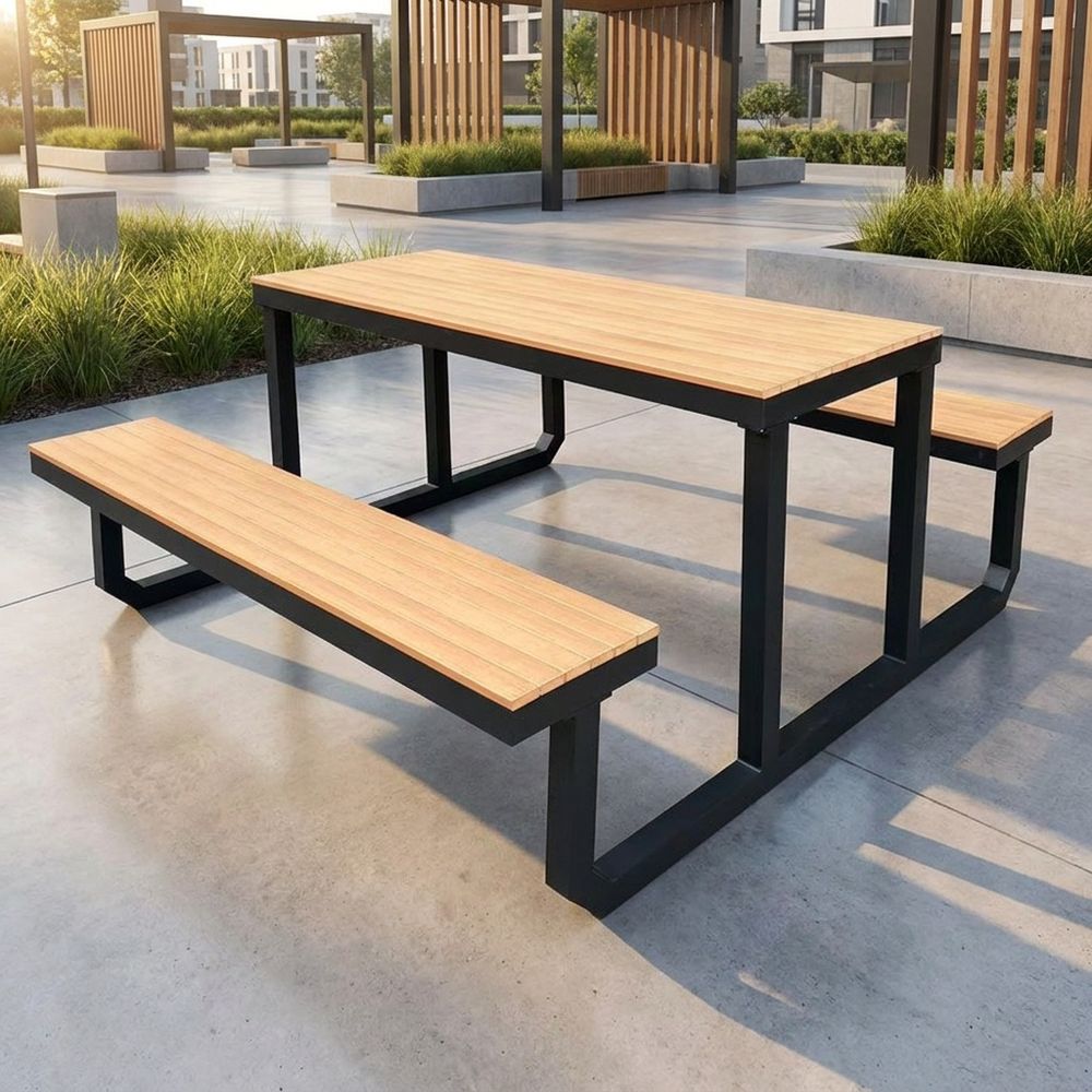 WPC pedestal outdoor bistro table