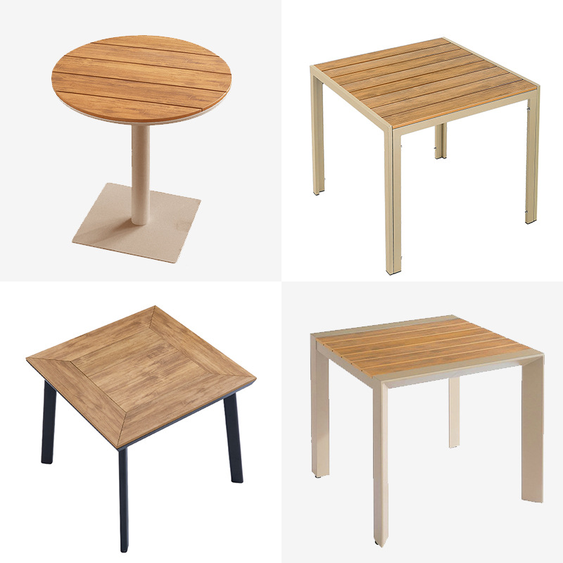 WPC wood grain outdoor table surfaces