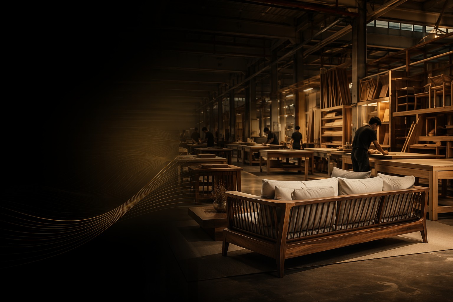Luxury custom outdoor furniture manufacturing in Foshan factory for premium projects