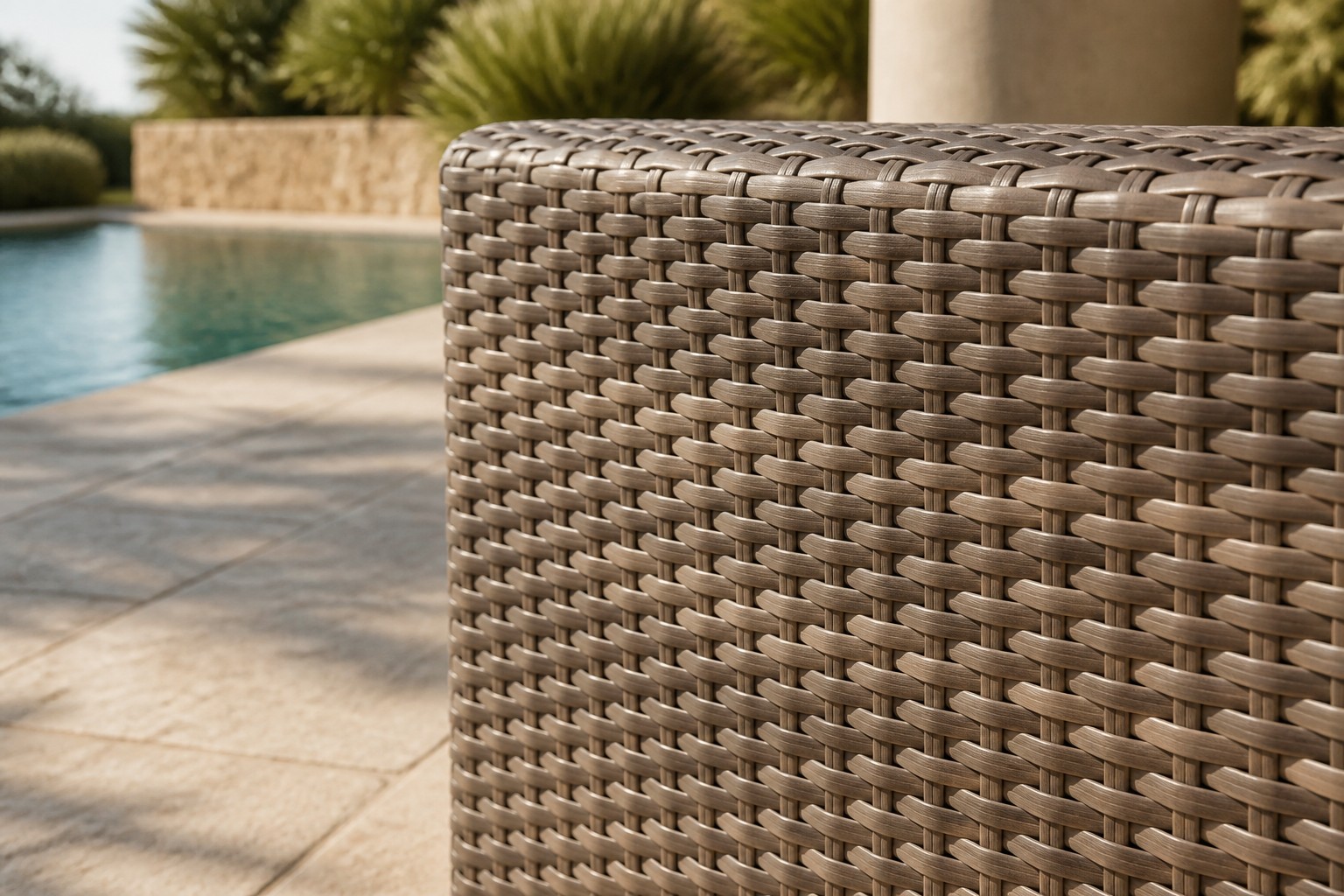 Outdoor PE woven detail