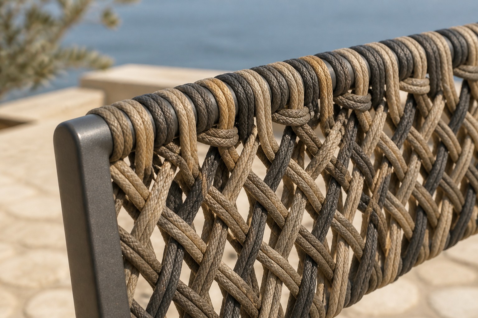 Outdoor rope weave detail