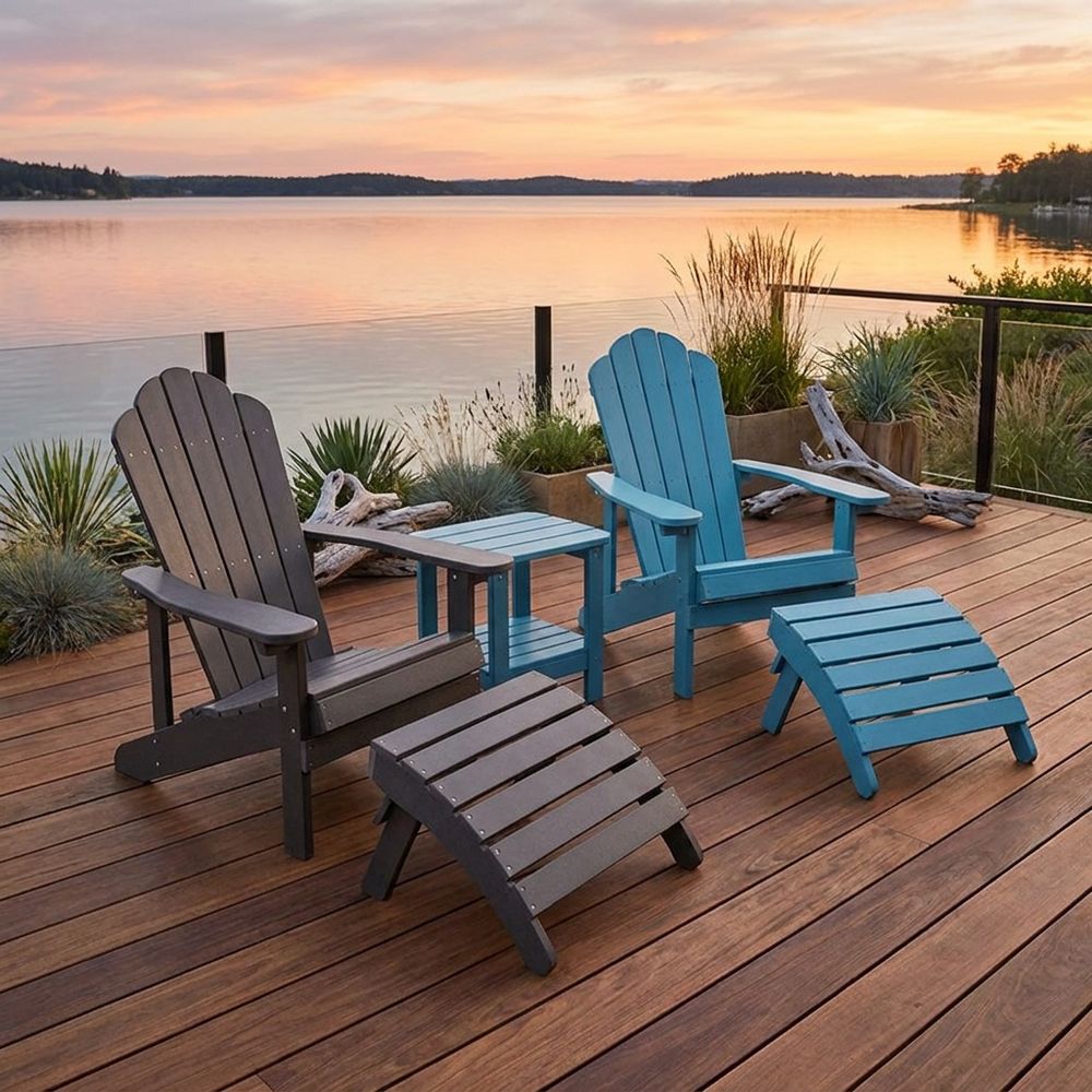 WPC Adirondack outdoor chair set