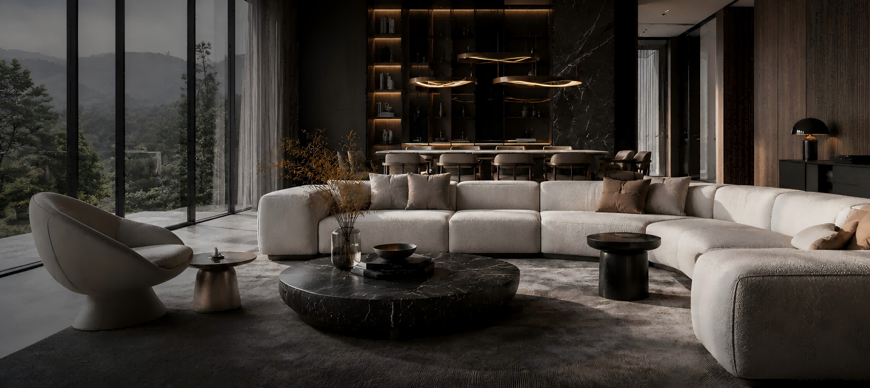 Complete contemporary indoor furniture collection by Momoda