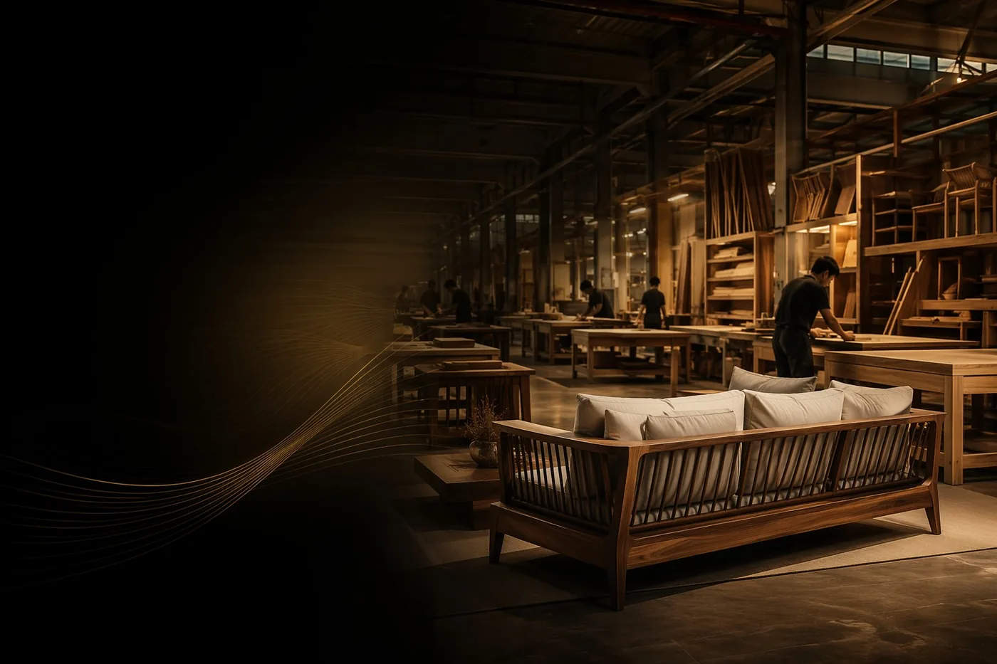 Luxury custom outdoor furniture manufacturing in Foshan factory for premium projects