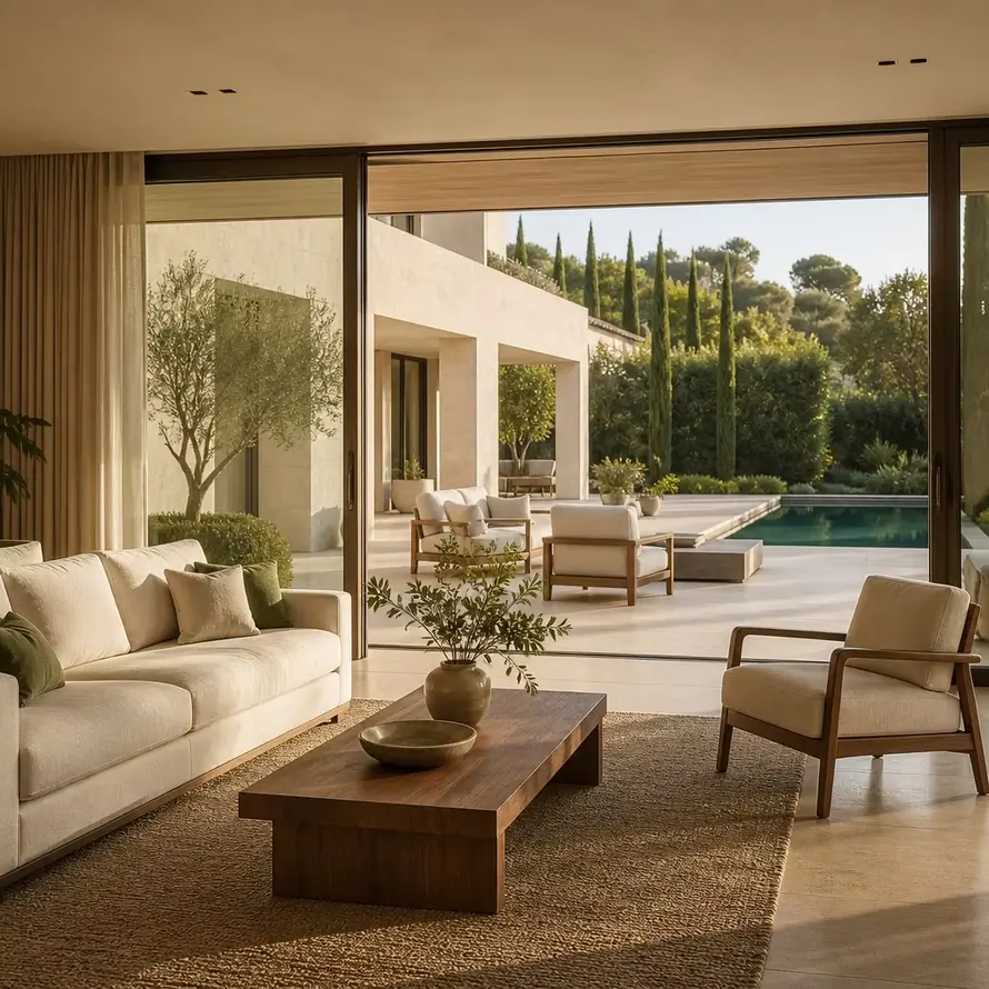 Custom indoor furniture for a luxury villa project